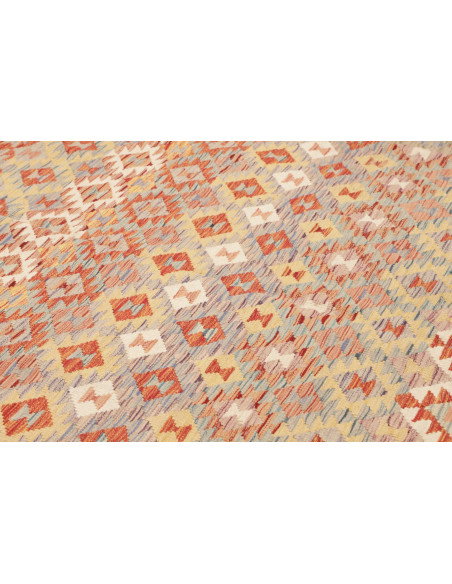 Tappeto Kilim Afghanistan 205x300 Grigio Azzurr