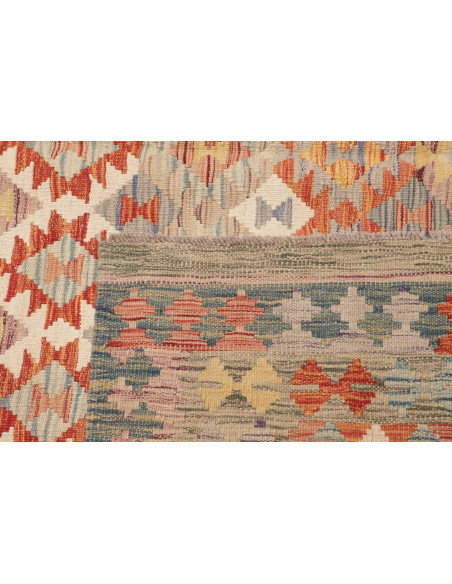 Tappeto Kilim Afghanistan 205x300 Grigio Azzurr