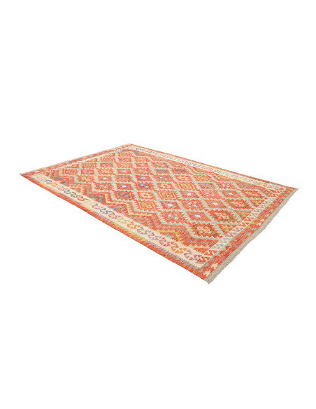 Rug Kilim Afghanistan 195x285 Orange Light Blue