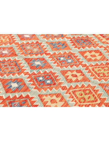 Rug Kilim Afghanistan 195x285 Orange Light Blue