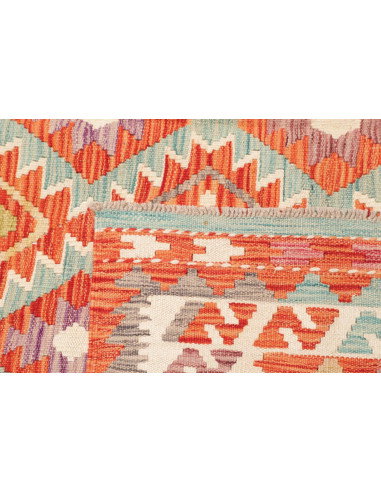 Tappeto Kilim Afghanistan 195x285 Arancione Azz