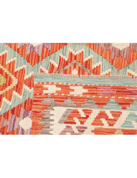 Tappeto Kilim Afghanistan 195x285 Arancione Azz
