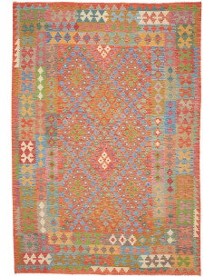 Rug Kilim Afghanistan 203x291 Terracotta Orange