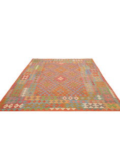 Tappeto Kilim Afghanistan 203x291 Arancio Terra 2