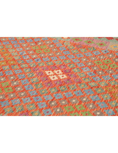 Tappeto Kilim Afghanistan 203x291 Arancio Terra
