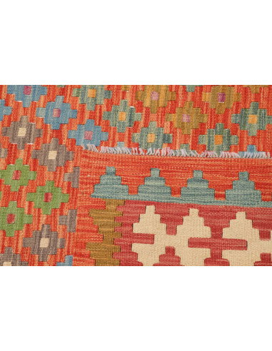 Tappeto Kilim Afghanistan 203x291 Arancio Terra