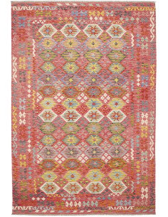 Rug Kilim Afghanistan 203x298 Coral Pink Red Ye