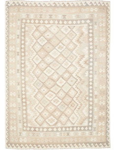 Rug Kilim Afghanistan 202x286 Beige Cream Sand