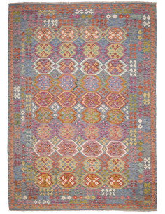Rug Kilim Afghanistan 247x351 Blue Grey Orange