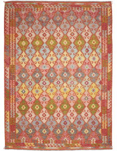Rug Kilim Afghanistan 248x345 Red Orange Terrac