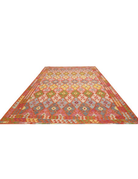 Tappeto Kilim Afghanistan 248x345 Rosso Arancio