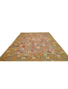 Tappeto Kilim Afghanistan 249x338 Verde Oliva A 2