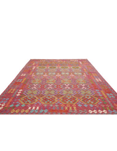 Tappeto Kilim Afghanistan 249x350 Rosso Terraco
