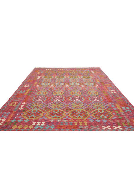 Tappeto Kilim Afghanistan 249x350 Rosso Terraco
