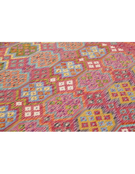 Tappeto Kilim Afghanistan 249x350 Rosso Terraco