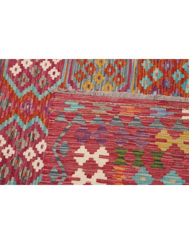 Tappeto Kilim Afghanistan 249x350 Rosso Terraco