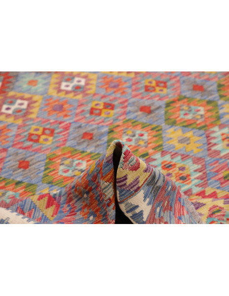Rug Kilim Afghanistan 250x293 Bluish Grey Red O