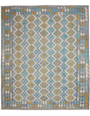 Tappeto Kilim Afghanistan 250x299 Blu Turchese