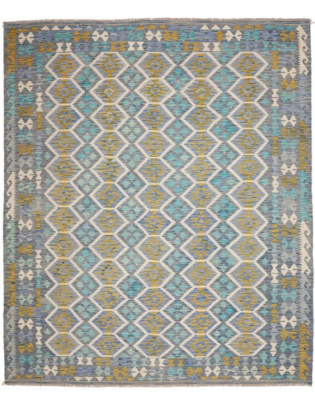 Tappeto Kilim Afghanistan 250x299 Blu Turchese