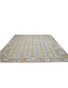 Tappeto Kilim Afghanistan 250x299 Blu Turchese 2