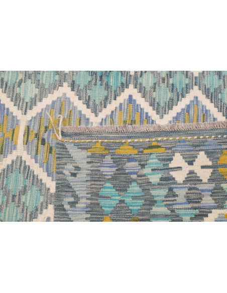 Tappeto Kilim Afghanistan 250x299 Blu Turchese