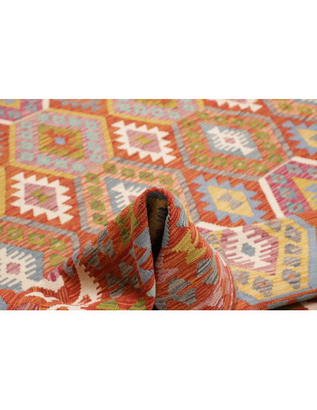 Tappeto Kilim Afghanistan 250x298 Rosso Terraco