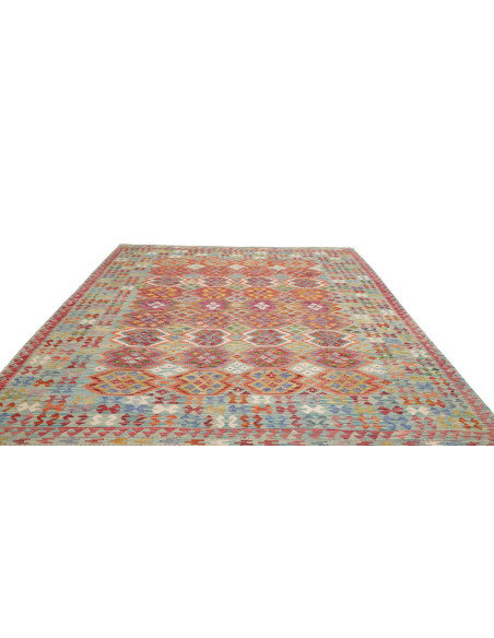 Tappeto Kilim Afghanistan 251x304 Blu Acqua Ros