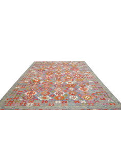 Rug Kilim Afghanistan 252x338 Sky Blue Multicol 2
