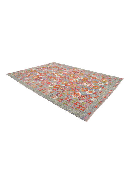Rug Kilim Afghanistan 252x338 Sky Blue Multicol