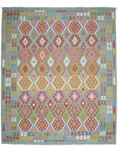 Rug Kilim Afghanistan 252x296 Turquoise Rose Go