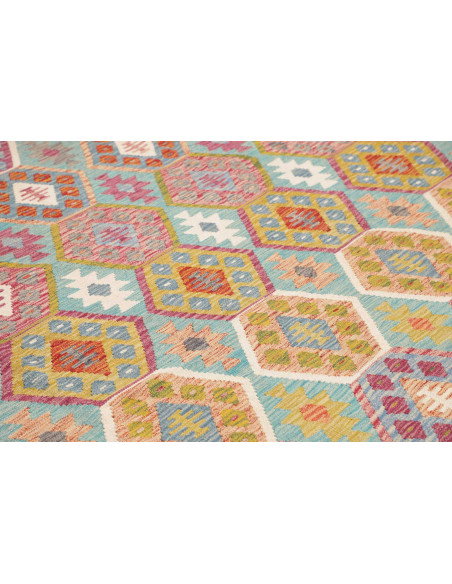 Rug Kilim Afghanistan 252x296 Turquoise Rose Go