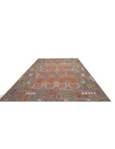 Rug Kilim Afghanistan 253x349 Grey Blue Multico 2