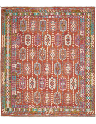 Tappeto Kilim Afghanistan 253x292 Terracotta Ar