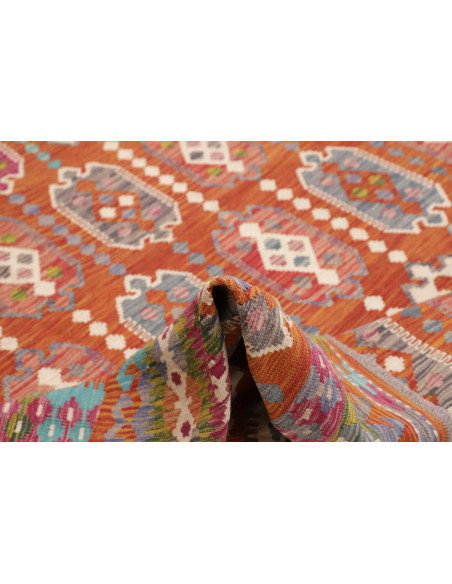 Tappeto Kilim Afghanistan 253x292 Terracotta Ar