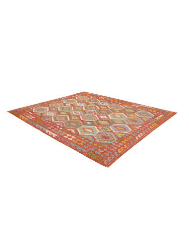 Tappeto Kilim Afghanistan 253x294 Rosso Arancio