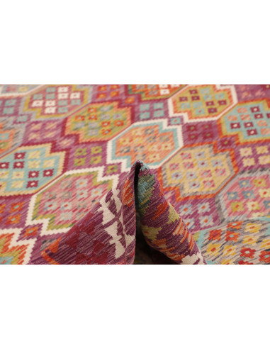 Tappeto Kilim Afghanistan 254x346 Borgogna Verd