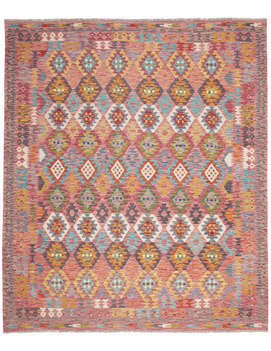 Rug Kilim Afghanistan 254x293 Multicolor Dusty
