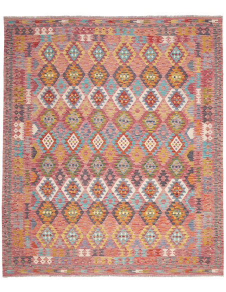 Rug Kilim Afghanistan 254x293 Multicolor Dusty