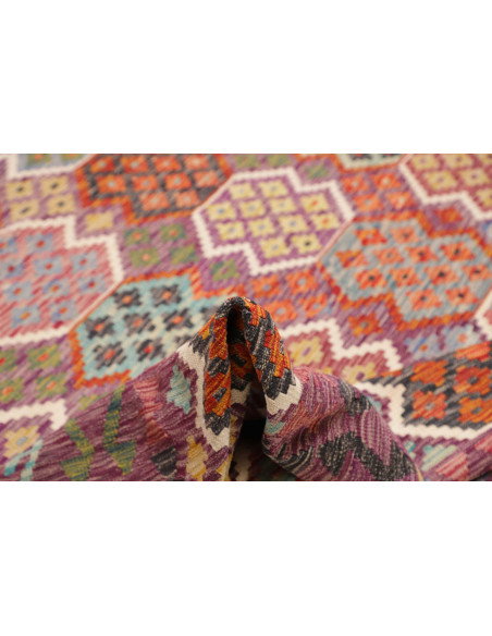 Tappeto Kilim Afghanistan 255x344 Viola Mirtill