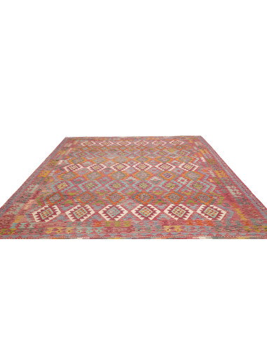 Rug Kilim Afghanistan 255x296 Burgundy Red Turq