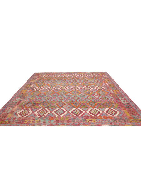 Tappeto Kilim Afghanistan 255x296 Rosso Bordeau