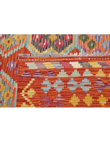 Tappeto Kilim Afghanistan 256x350 Rosso Terraco