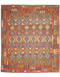 Rug Kilim Afghanistan 256x294 Terracotta Teal G