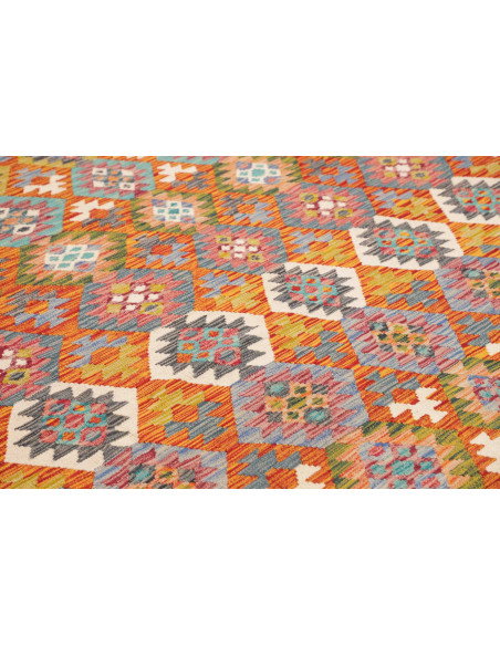 Tappeto Kilim Afghanistan 256x294 Terracotta Pe