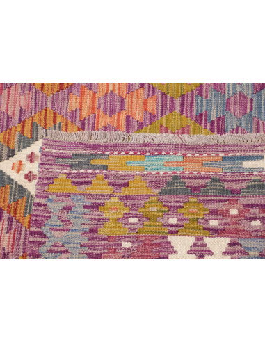 Tappeto Kilim Afghanistan 256x299 Viola Melanza
