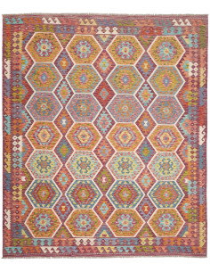 Rug Kilim Afghanistan 257x297 Burgundy Orange S