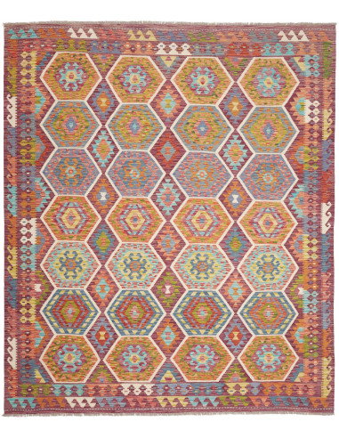 Rug Kilim Afghanistan 257x297 Burgundy Orange S