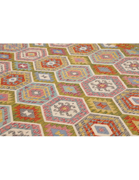 Rug Kilim Afghanistan 257x295 Olive Green Terra