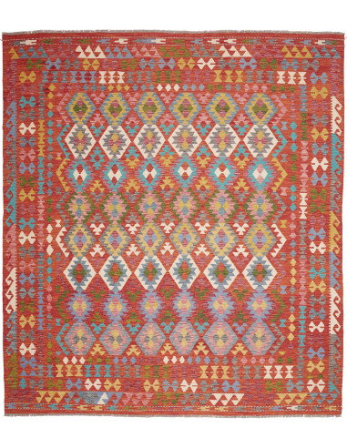 Rug Kilim Afghanistan 257x294 Terracotta Red Tu