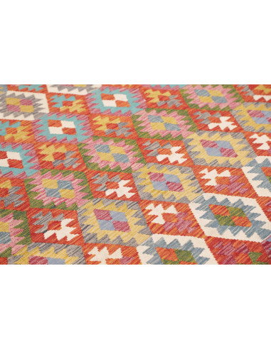Tappeto Kilim Afghanistan 257x294 Rosso Terraco